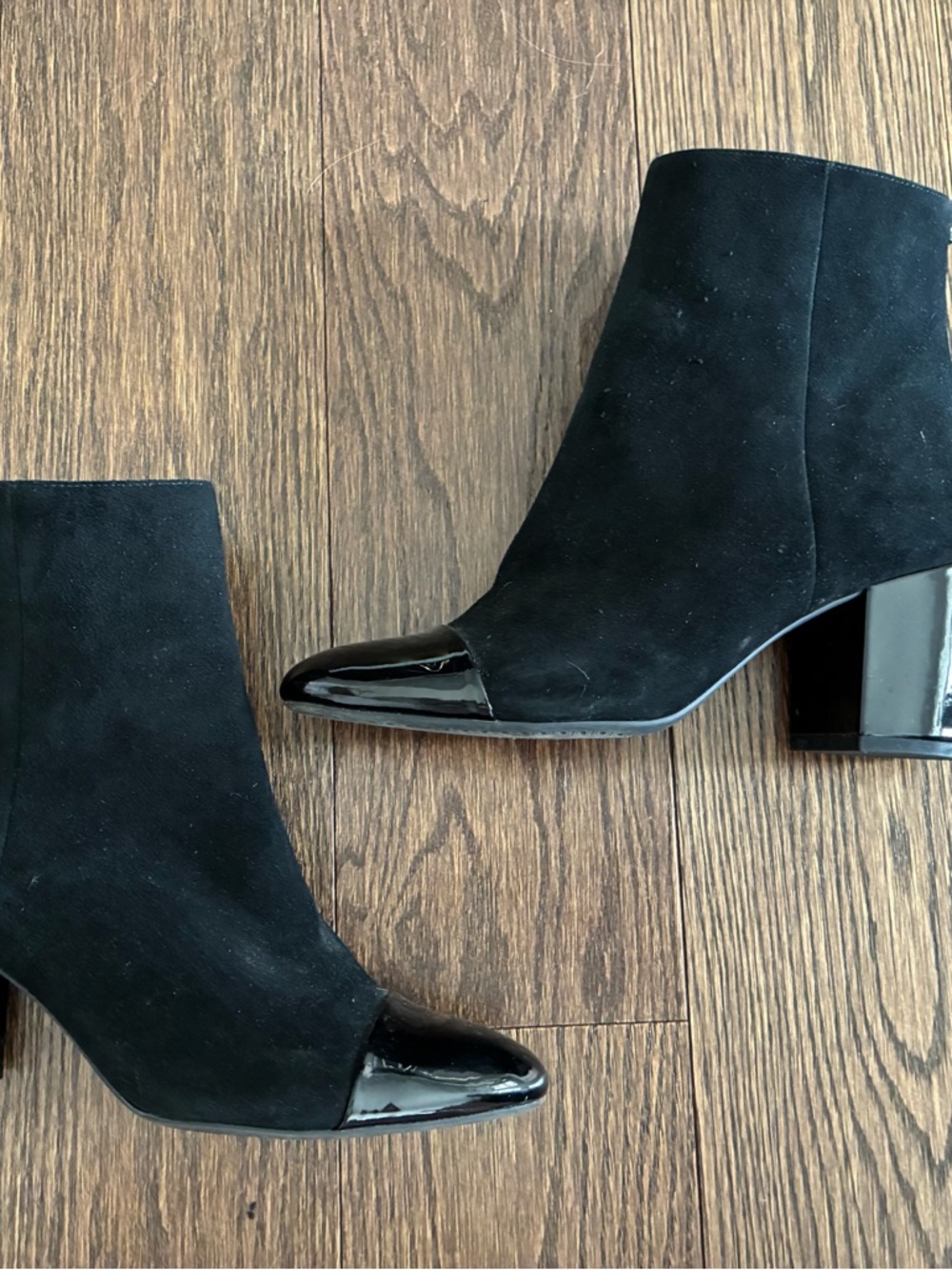 Suede Boots by 1901, Black Shiny Heels and Boot Toe 🖤 - Picture 11 of 11